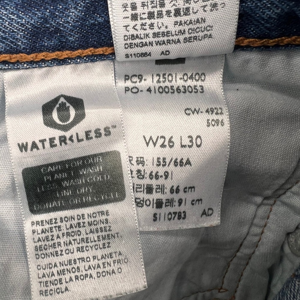Levis 501 Original Fit Jeans Womens Medium Wash Blue Straight Leg Cotton Denim - Picture 10 of 15